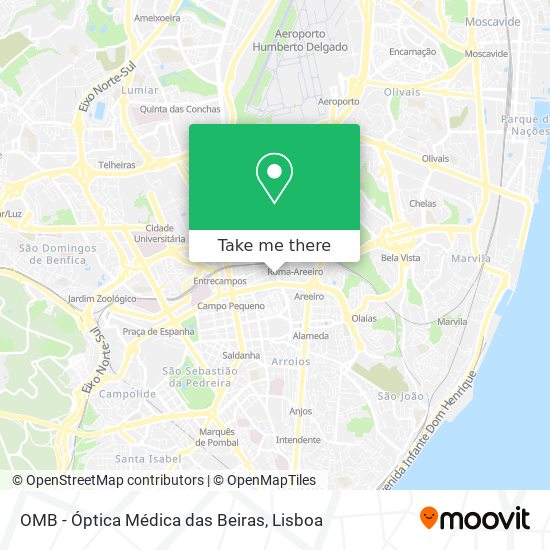 OMB - Óptica Médica das Beiras map