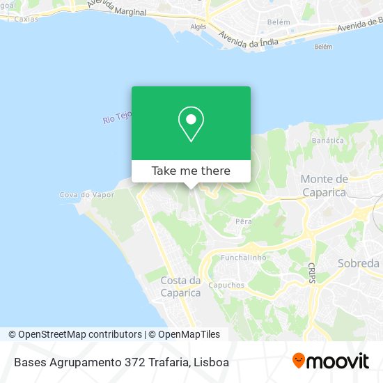 Bases Agrupamento 372 Trafaria mapa