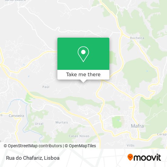 Rua do Chafariz mapa