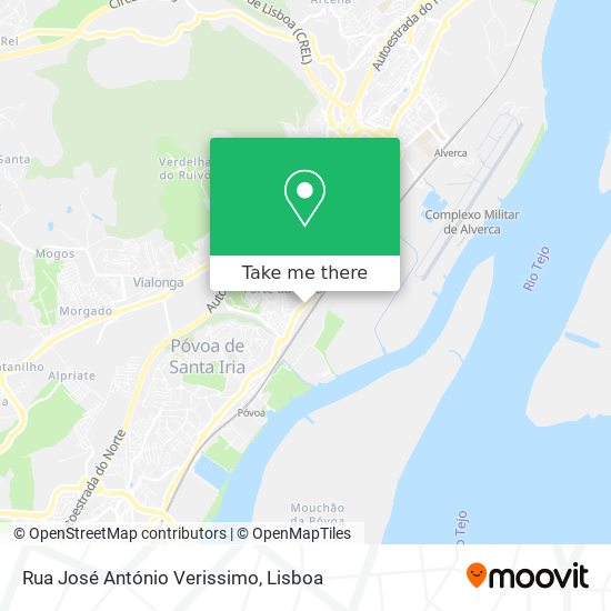 Rua José António Verissimo mapa