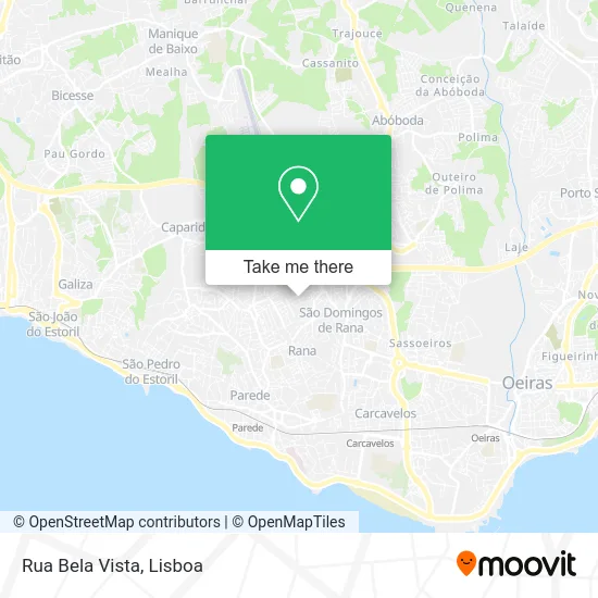 Rua Bela Vista map