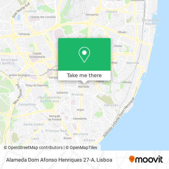 Alameda Dom Afonso Henriques 27-A map