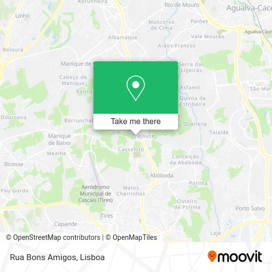 Rua Bons Amigos map