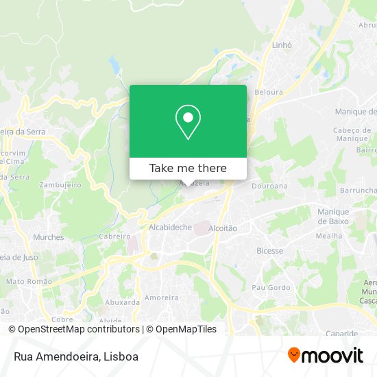 Rua Amendoeira mapa