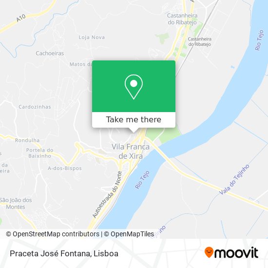 Praceta José Fontana mapa