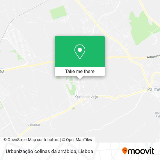 Urbanização colinas da arrábida map
