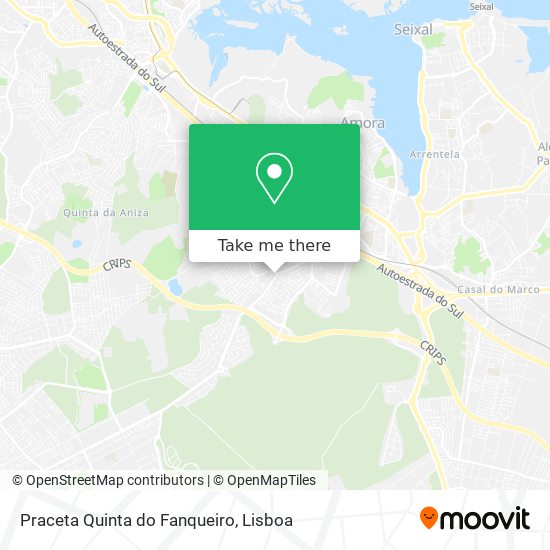 Praceta Quinta do Fanqueiro mapa