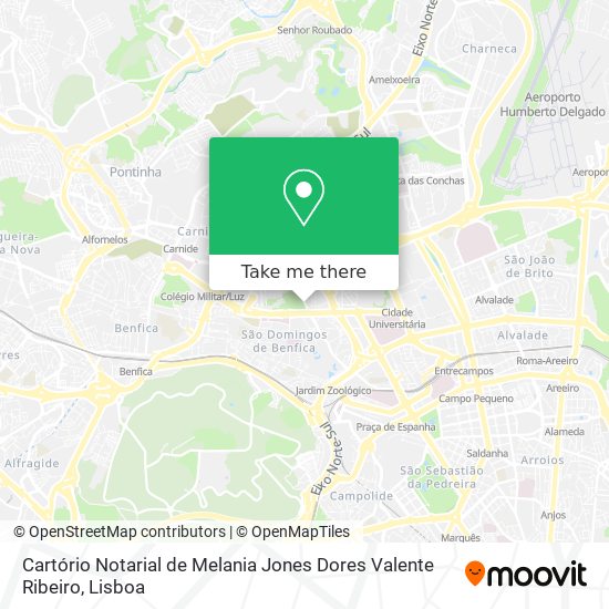 Cartório Notarial de Melania Jones Dores Valente Ribeiro map