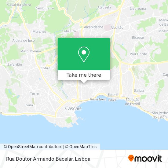 Rua Doutor Armando Bacelar map