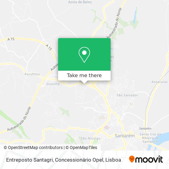 Entreposto Santagri, Concessionário Opel map