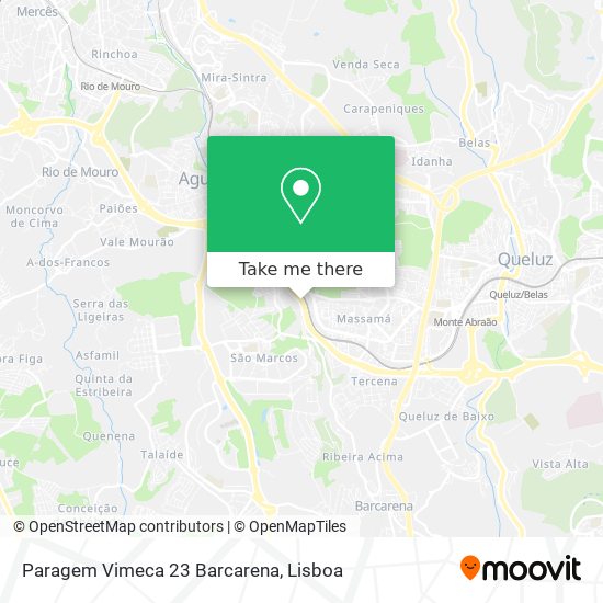 Paragem Vimeca 23 Barcarena map