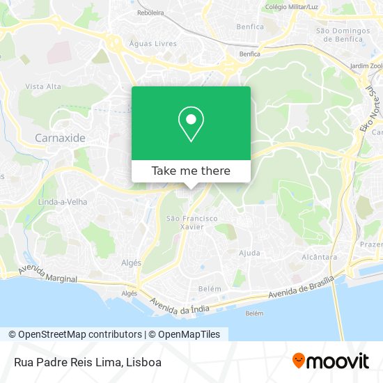 Rua Padre Reis Lima map