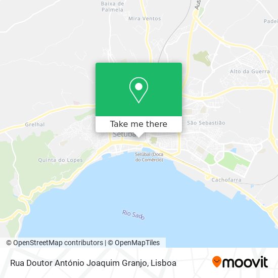 Rua Doutor António Joaquim Granjo mapa