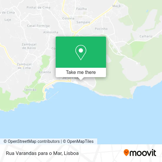 Rua Varandas para o Mar map