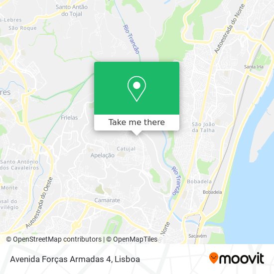 Avenida Forças Armadas 4 mapa