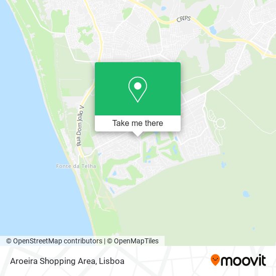 Aroeira Shopping Area map