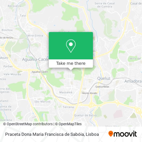 Praceta Dona Maria Francisca de Sabóia map