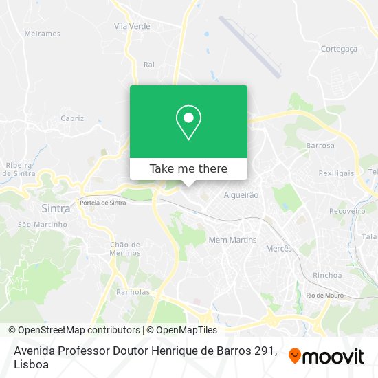 Avenida Professor Doutor Henrique de Barros 291 map