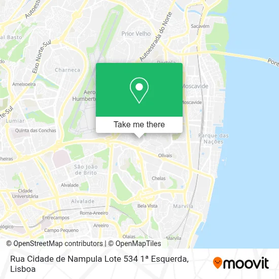 Rua Cidade de Nampula Lote 534 1ª Esquerda map