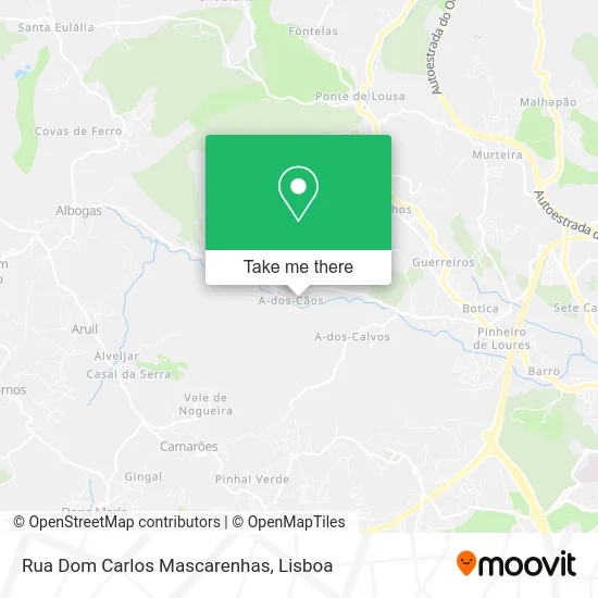 Rua Dom Carlos Mascarenhas map