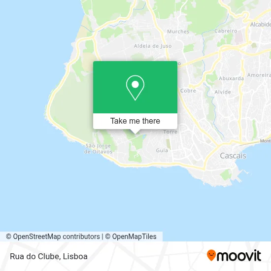 Rua do Clube map
