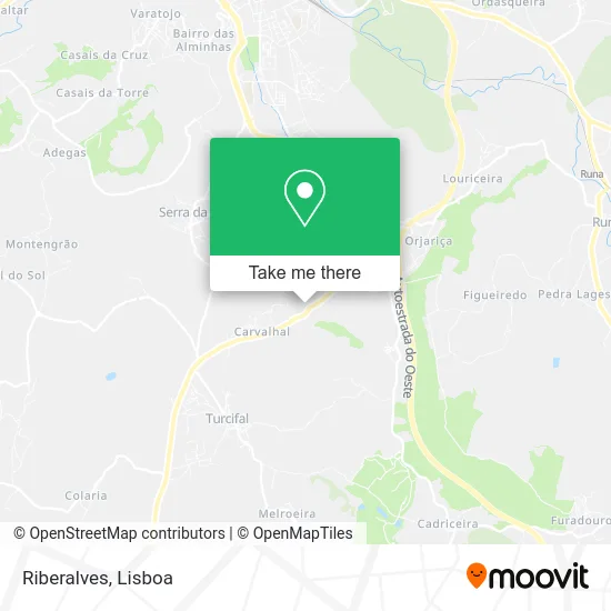Riberalves map