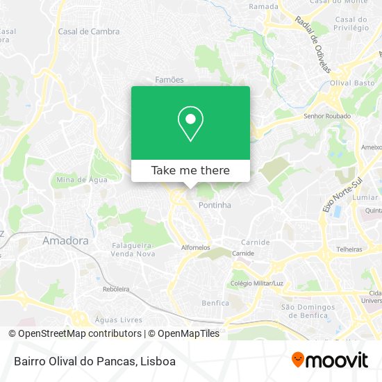 Bairro Olival do Pancas map