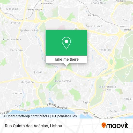 Rua Quinta das Acácias map