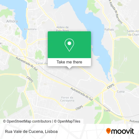 Rua Vale de Cucena map