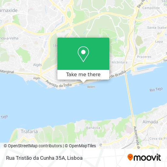 Rua Tristão da Cunha 35A map