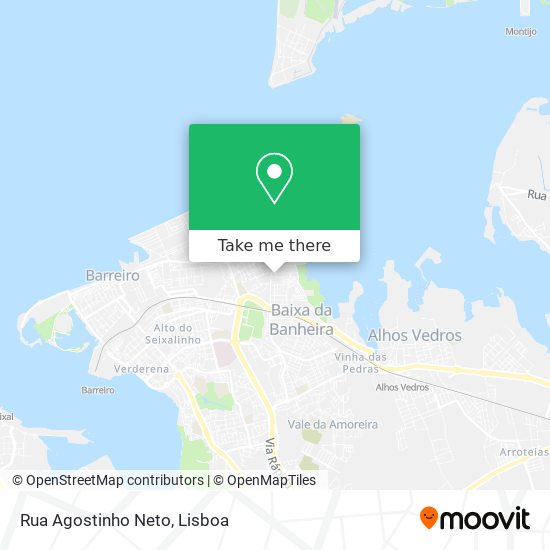 Rua Agostinho Neto mapa