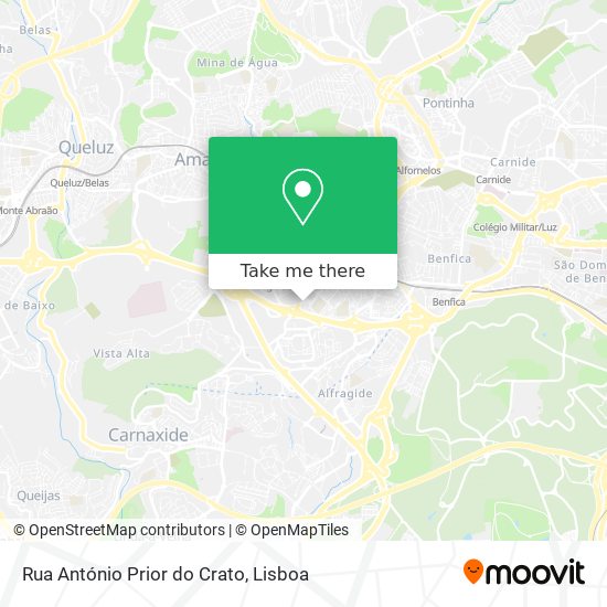Rua António Prior do Crato map