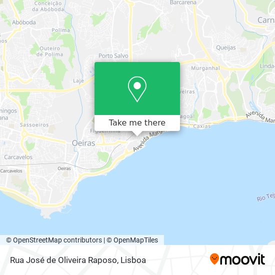 Rua José de Oliveira Raposo map