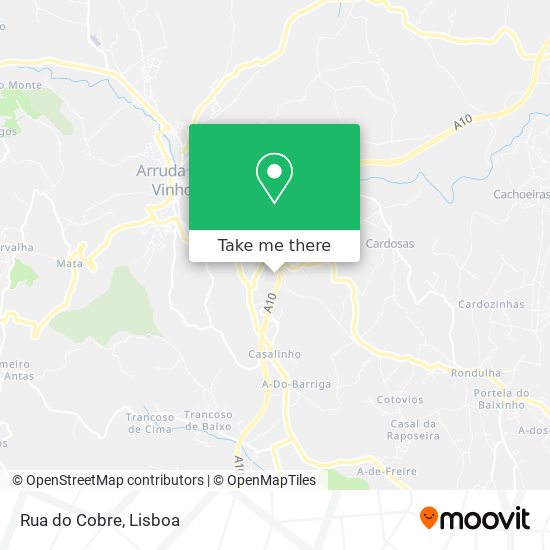 Rua do Cobre map