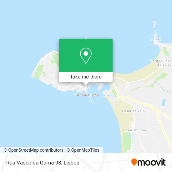 Rua Vasco da Gama 93 map