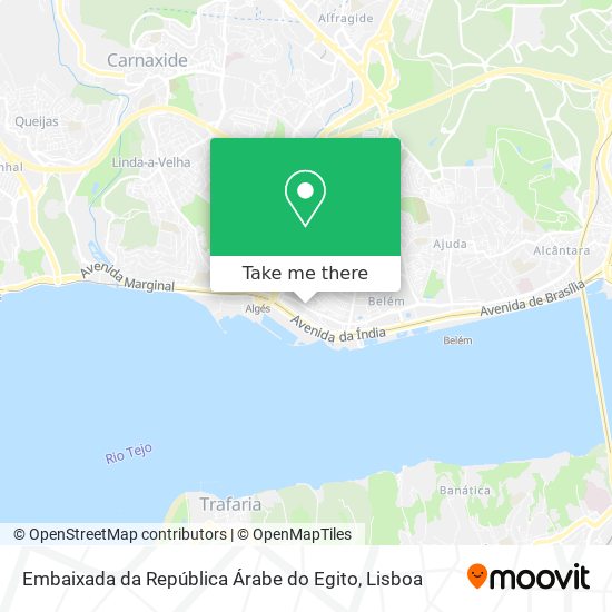 Embaixada da República Árabe do Egito map