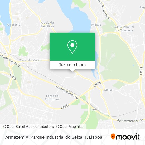 Armazém A, Parque Industrial do Seixal 1 mapa
