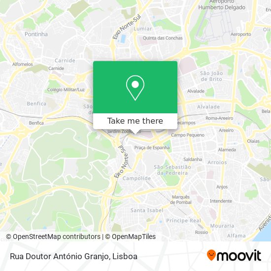Rua Doutor António Granjo map