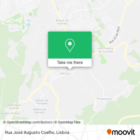 Rua José Augusto Coelho map