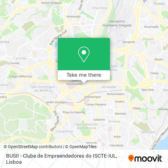 BUSII - Clube de Empreendedores do ISCTE-IUL mapa