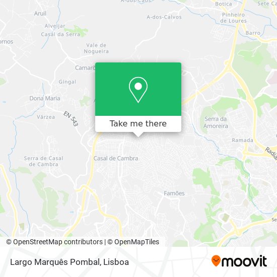 Largo Marquês Pombal map