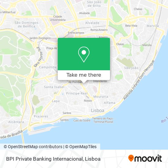 BPI Private Banking Internacional mapa