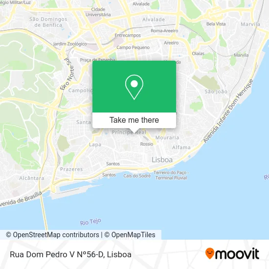 Rua Dom Pedro V Nº56-D map
