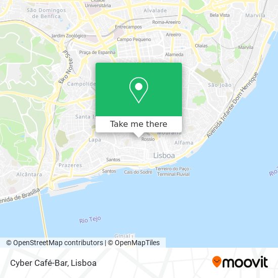 Cyber Café-Bar map