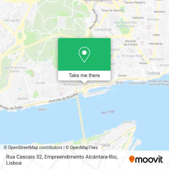 Rua Cascais 32, Empreendimento Alcântara-Rio map