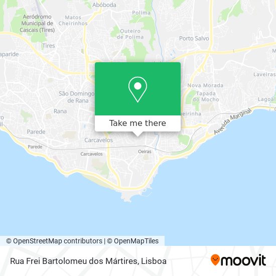Rua Frei Bartolomeu dos Mártires map