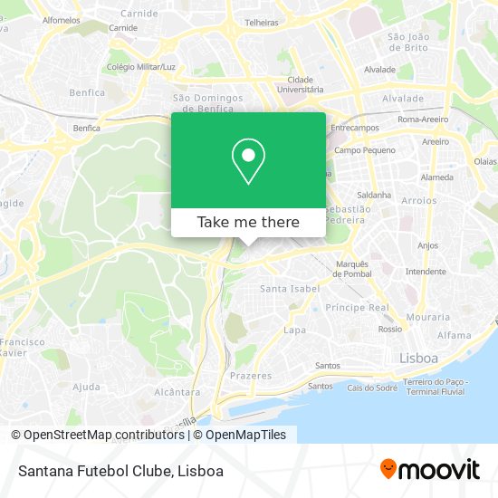 Santana Futebol Clube mapa