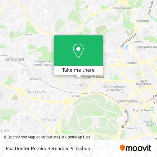 Rua Doutor Pereira Bernardes 9 mapa