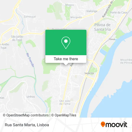 Rua Santa Marta map