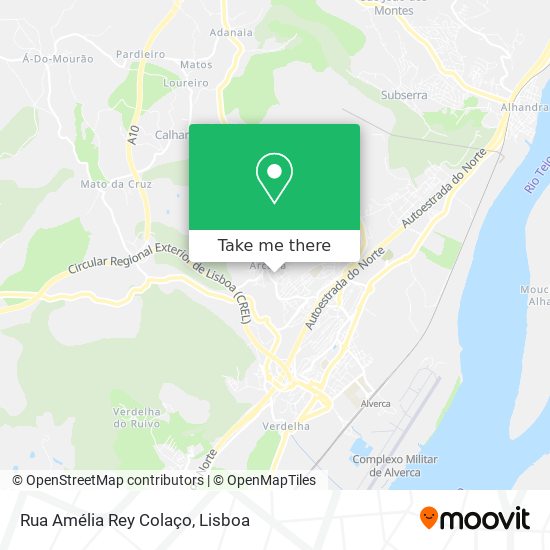 Rua Amélia Rey Colaço map
